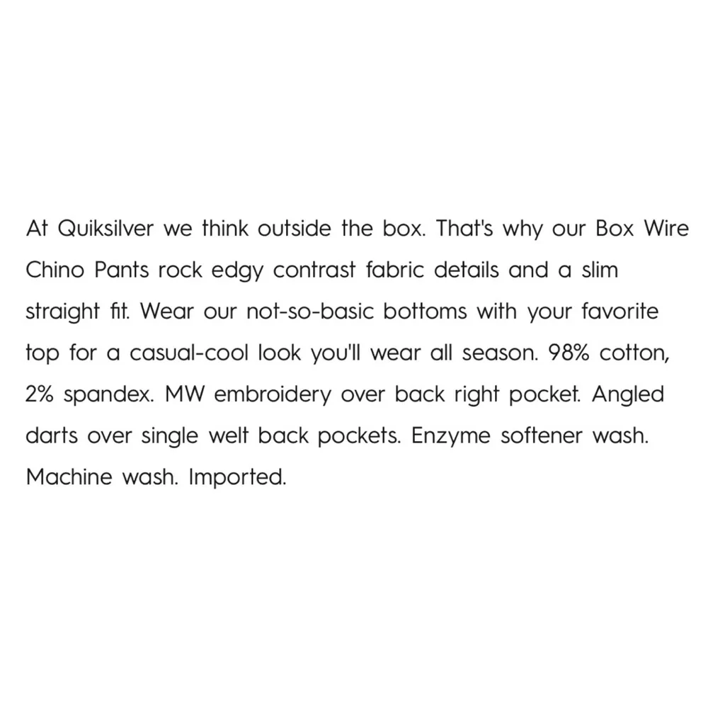 Quiksilver | Box Wire Pant - Picture 3 of 10